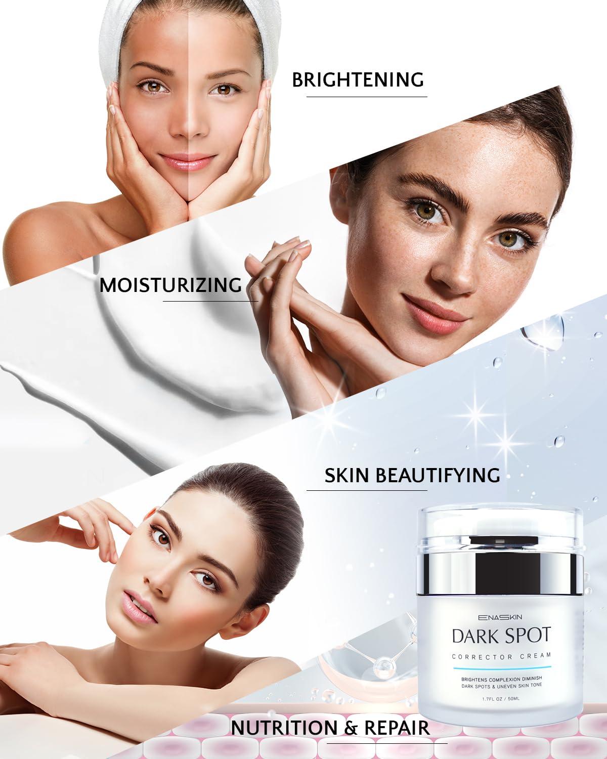 Dark Spot Remover for Face and Body: Hyperpigmentation Treatment - Natural Ingredient - Freckle/Melasma/Sun Spot/Age Spot Remover - Dark Spot Corrector Cream for Women and Men - Image 8