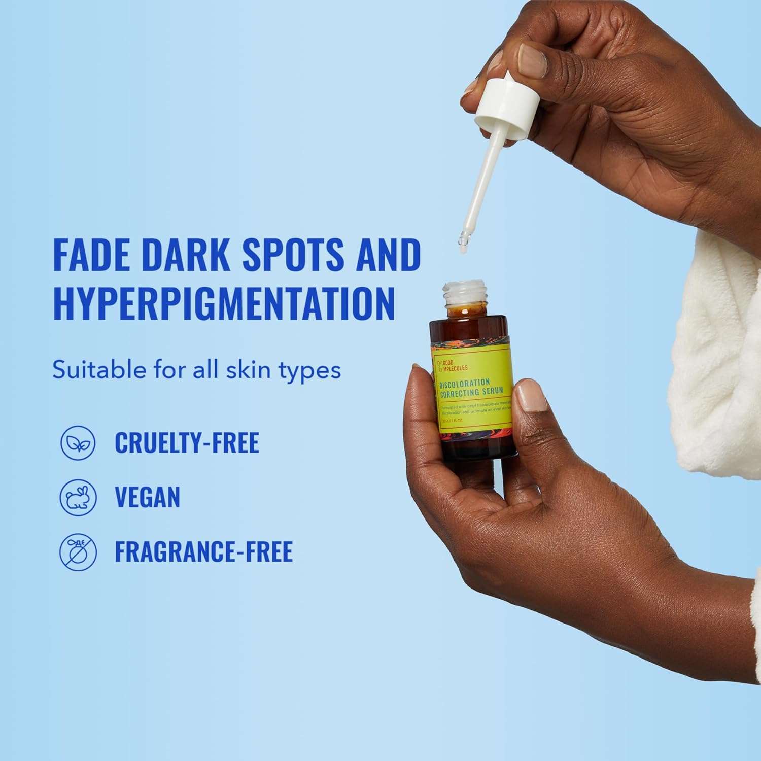 Good Molecules Discoloration Correcting Serum - Tranexamic Acid and Niacinamide Serum to Target Dark Spots and Hyperpigmentation - Skin Care for Face - Image 3