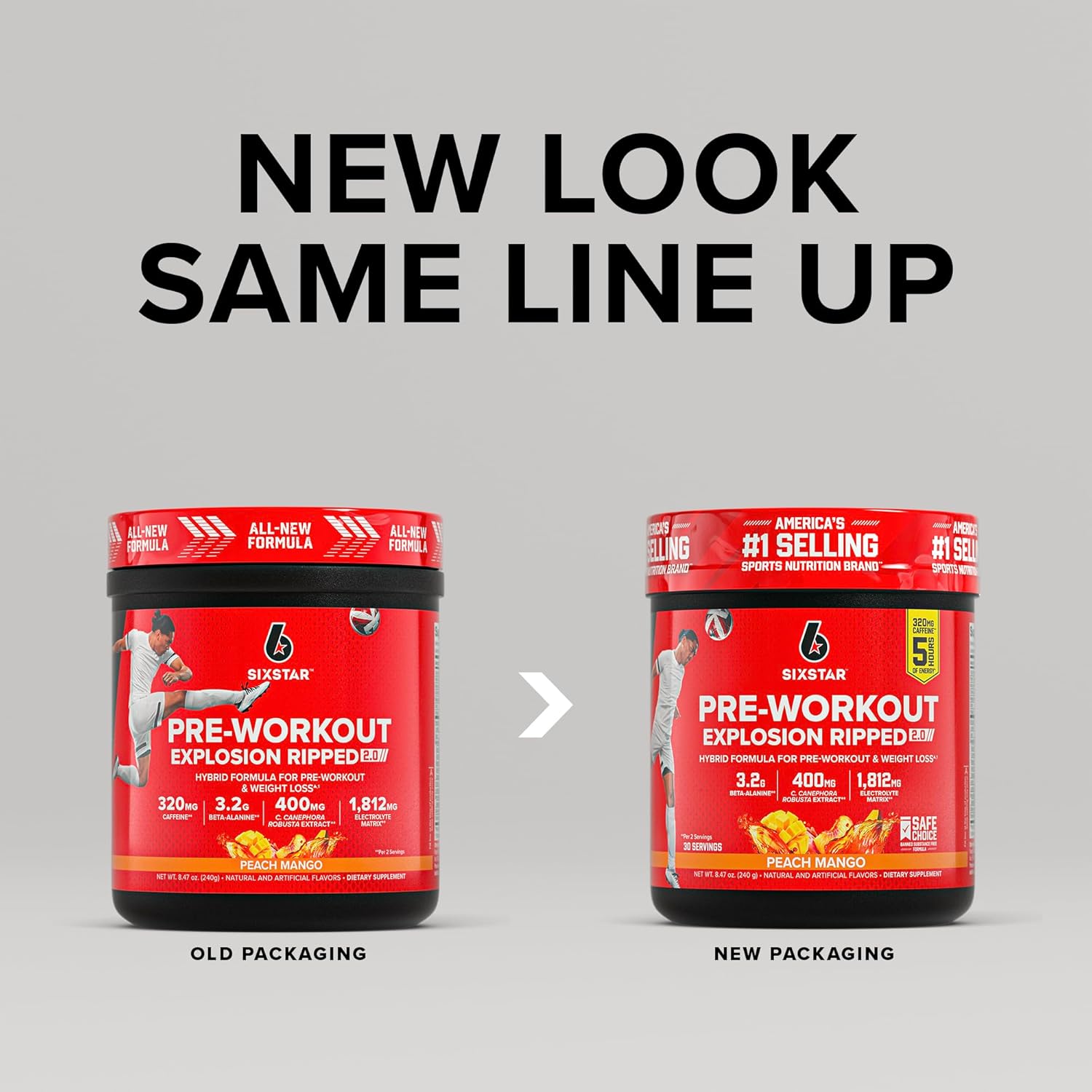 Six Star Pre-Workout Explosion, Peach Mango (30 Servings) - Preworkout Energy Powder Supplement for Men & Women - Pre Workout Drink Mix with Creatine & Beta Alanine - Sports Nutrition Products - Image 3