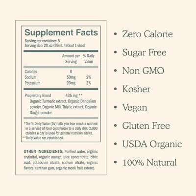 for your liver cleanse detox & repair, organic milk thistle supplement with turmeric, dandelion, ginger, and orange, promotes optimal liver function,16oz bottle, 3 pack (3 weeks supply)