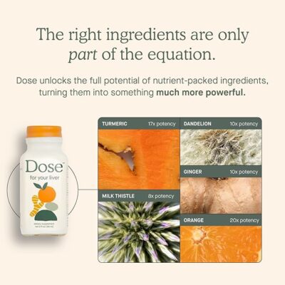 for your liver cleanse detox & repair, organic milk thistle supplement with turmeric, dandelion, ginger, and orange, promotes optimal liver function,16oz bottle, 3 pack (3 weeks supply)